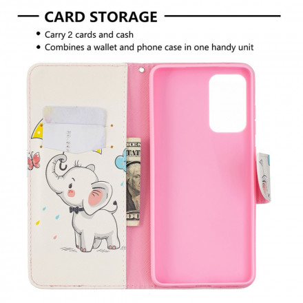 Housse Samsung Galaxy A72 4G / A72 5G Bébé Éléphane Housse Samsung Galaxy A72 4G / A72 5G Bébé Éléphane