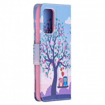 Housse Samsung Galaxy A72 4G / A72 5G Hiboux Sur La Balançoire Housse Samsung Galaxy A72 4G / A72 5G Hiboux Sur La Balançoire