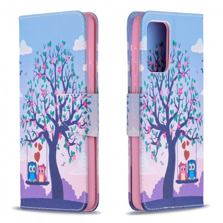 Housse Samsung Galaxy A72 4G / A72 5G Hiboux Sur La Balançoire Housse Samsung Galaxy A72 4G / A72 5G Hiboux Sur La Balançoire