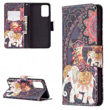 Housse Samsung Galaxy A72 4G / A72 5G Mandala Éléphants Ethniques Housse Samsung Galaxy A72 4G / A72 5G Mandala Éléphants Ethniques