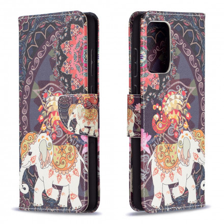 Housse Samsung Galaxy A72 4G / A72 5G Mandala Éléphants Ethniques Housse Samsung Galaxy A72 4G / A72 5G Mandala Éléphants Ethniques