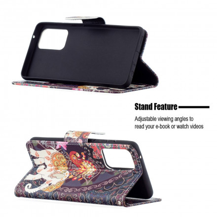 Housse Samsung Galaxy A72 4G / A72 5G Mandala Éléphants Ethniques Housse Samsung Galaxy A72 4G / A72 5G Mandala Éléphants Ethniques