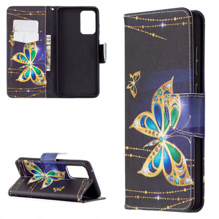 Housse Samsung Galaxy A72 4G / A72 5G Papillons Dorés Housse Samsung Galaxy A72 4G / A72 5G Papillons Dorés