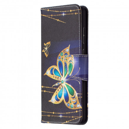 Housse Samsung Galaxy A72 4G / A72 5G Papillons Dorés Housse Samsung Galaxy A72 4G / A72 5G Papillons Dorés