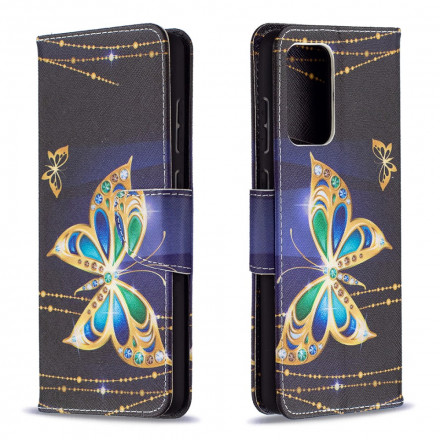 Housse Samsung Galaxy A72 4G / A72 5G Papillons Dorés Housse Samsung Galaxy A72 4G / A72 5G Papillons Dorés