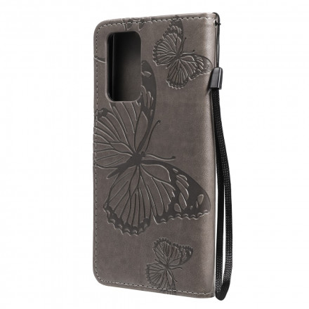 Housse Samsung Galaxy A52 4G / A52 5G Papillons Géants à Lanière Housse Samsung Galaxy A52 4G / A52 5G Papillons Géants à Lanière