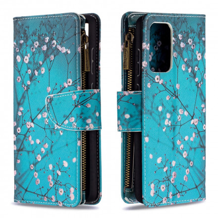 Housse Samsung Galaxy A72 4G / A72 5G Poche Zippée Arbre Housse Samsung Galaxy A72 4G / A72 5G Poche Zippée Arbre