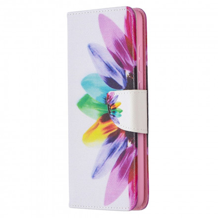 Housse Samsung Galaxy A72 4G / A72 5G Fleur Aquarelle