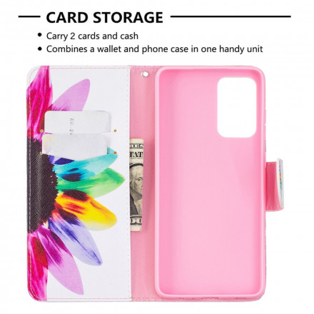 Housse Samsung Galaxy A72 4G / A72 5G Fleur Aquarelle Housse Samsung Galaxy A72 4G / A72 5G Fleur Aquarelle