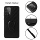 Coque Samsung Galaxy A52 4G / A52 5G Fibre Carbone Anneau-Support Coque Samsung Galaxy A52 4G / A52 5G Fibre Carbone Anneau-Support