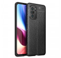 Coque Poco F3 Effet Cuir Litchi Double line