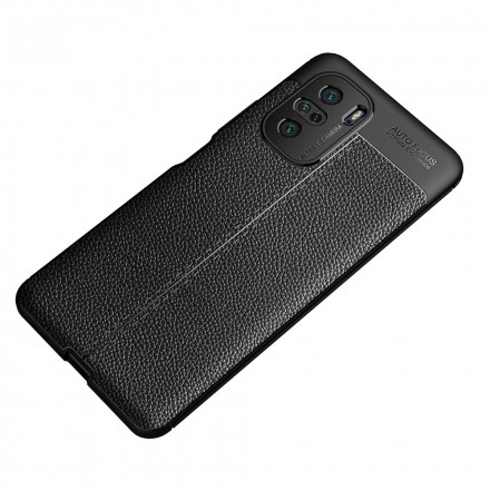 Coque Poco F3 Effet Cuir Litchi Double line Coque Poco F3 Effet Cuir Litchi Double line