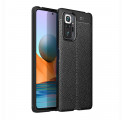 Coque Xiaomi Redmi Note 10 Pro Effet Cuir Litchi Double line