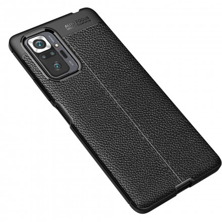 Coque Xiaomi Redmi Note 10 Pro Effet Cuir Litchi Double line Coque Xiaomi Redmi Note 10 Pro Effet Cuir Litchi Double line