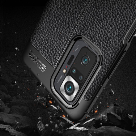 Coque Xiaomi Redmi Note 10 Pro Effet Cuir Litchi Double line Coque Xiaomi Redmi Note 10 Pro Effet Cuir Litchi Double line
