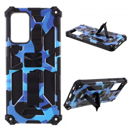 Coque Samsung Galaxy A72 4G / A72 5G Camouflage Support Amovible