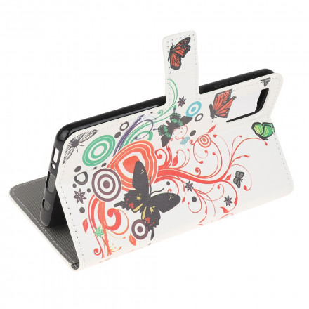 Housse Xiaomi Redmi Note 10 / Note 10s Papillons et Fleurs Housse Xiaomi Redmi Note 10 / Note 10s Papillons et Fleurs