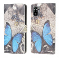Housse Xiaomi Redmi Note 10 / Note 10s Papillon Bleu