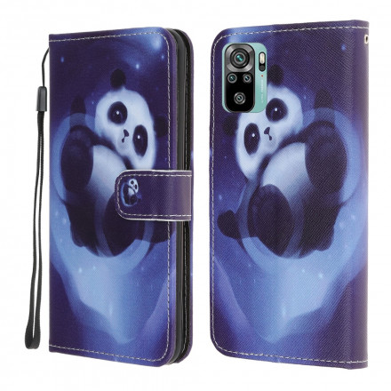 Housse Xiaomi Redmi Note 10 / Note 10s Panda Space à Lanière Housse Xiaomi Redmi Note 10 / Note 10s Panda Space à Lanière