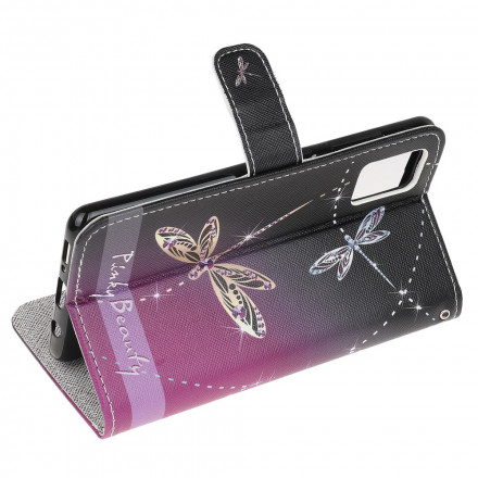 Housse Xiaomi Redmi Note 10 / Note 10s Libellules à Lanière Housse Xiaomi Redmi Note 10 / Note 10s Libellules à Lanière