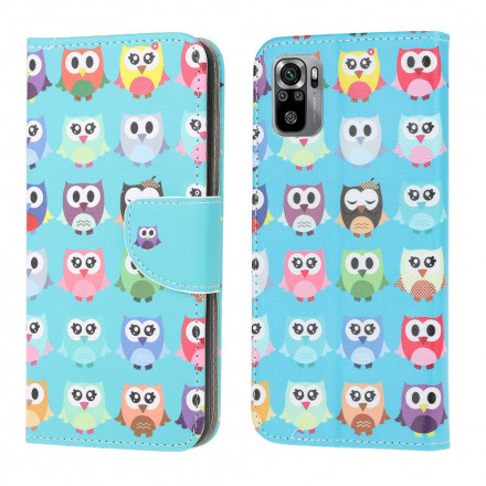 Housse Xiaomi Redmi Note 10 / Note 10s Multiples Hiboux 2