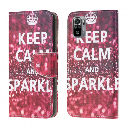 Housse Xiaomi Redmi Note 10 / Note 10s Keep Calm and Sparkle Housse Xiaomi Redmi Note 10 / Note 10s Keep Calm and Sparkle