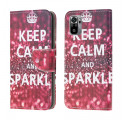 Housse Xiaomi Redmi Note 10 / Note 10s Keep Calm and Sparkle