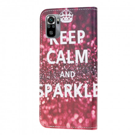 Housse Xiaomi Redmi Note 10 / Note 10s Keep Calm and Sparkle Housse Xiaomi Redmi Note 10 / Note 10s Keep Calm and Sparkle