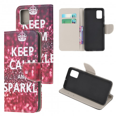 Housse Xiaomi Redmi Note 10 / Note 10s Keep Calm and Sparkle