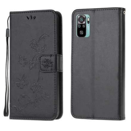 Housse Xiaomi Redmi Note 10 / Note 10s Papillons et Fleurs Housse Xiaomi Redmi Note 10 / Note 10s Papillons et Fleurs