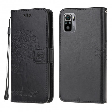 Housse Xiaomi Redmi Note 10 / Note 10s Arbre et Hiboux à Lanière Housse Xiaomi Redmi Note 10 / Note 10s Arbre et Hiboux à Lanière
