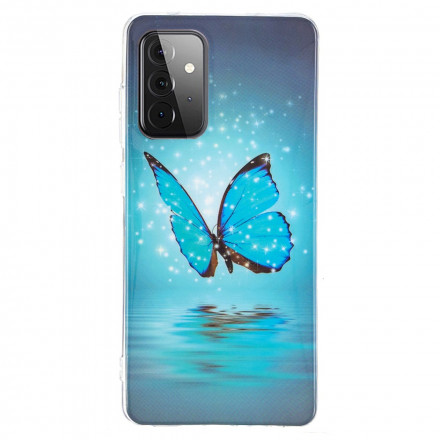 Coque Samsung Galaxy A72 4G / A72 5G Série Papillons Fluorescente