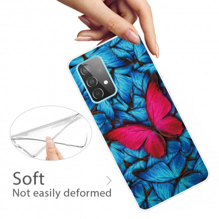 Coque Samsung Galaxy A32 4G Flexible Papillons