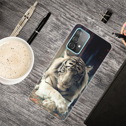 Coque Samsung Galaxy A32 4G Flexible Tigre