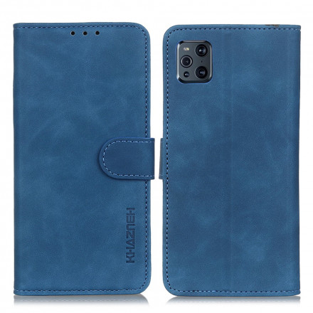 Housse Oppo Find X3 / X3 Pro Mate Effet Cuir Vintage KHAZNEH