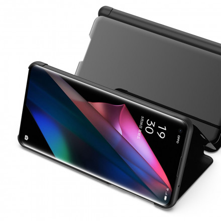View Cover Oppo Find X3 / X3 Pro Miroir et Simili Cuir View Cover Oppo Find X3 / X3 Pro Miroir et Simili Cuir