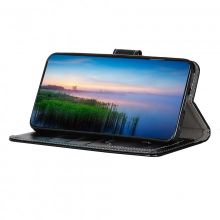 Housse Oppo Find X3 Lite Effet Cuir Coutures Apparentes Housse Oppo Find X3 Lite Effet Cuir Coutures Apparentes