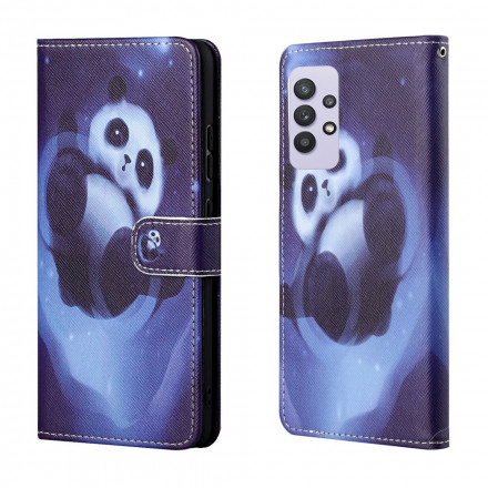 Housse Samsung Galaxy A32 4G Panda Space à Lanière Housse Samsung Galaxy A32 4G Panda Space à Lanière