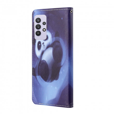 Housse Samsung Galaxy A32 4G Panda Space à Lanière Housse Samsung Galaxy A32 4G Panda Space à Lanière