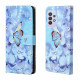 Housse Samsung Galaxy A32 4G Papillons Diamants à Lanière Housse Samsung Galaxy A32 4G Papillons Diamants à Lanière