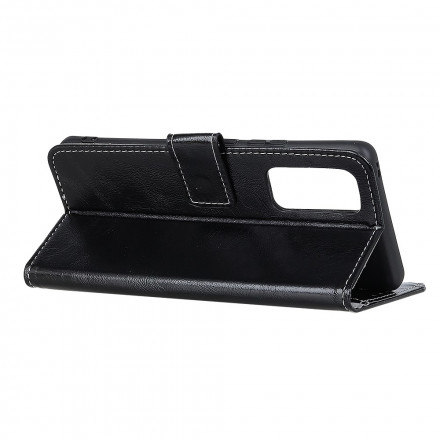 Housse Oppo Find X3 Neo Effet Cuir Coutures Apparentes Housse Oppo Find X3 Neo Effet Cuir Coutures Apparentes