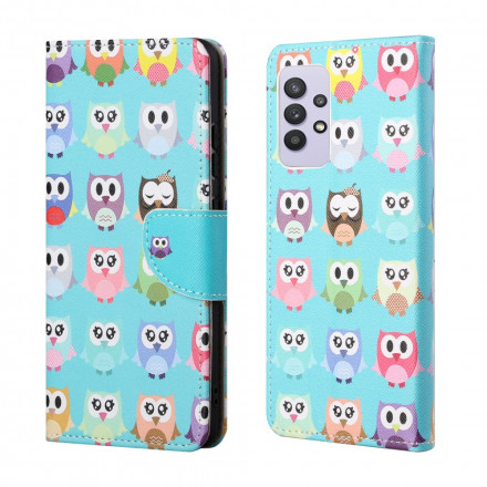 Housse Samsung Galaxy A32 4G Multiples Hiboux Housse Samsung Galaxy A32 4G Multiples Hiboux