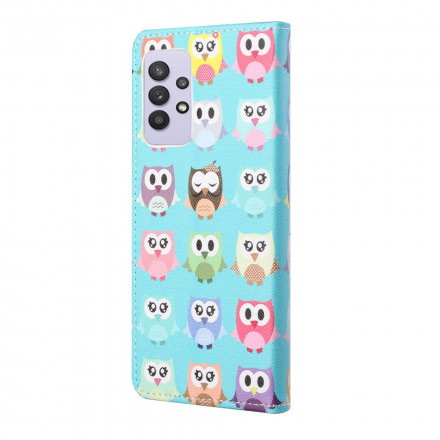 Housse Samsung Galaxy A32 4G Multiples Hiboux Housse Samsung Galaxy A32 4G Multiples Hiboux