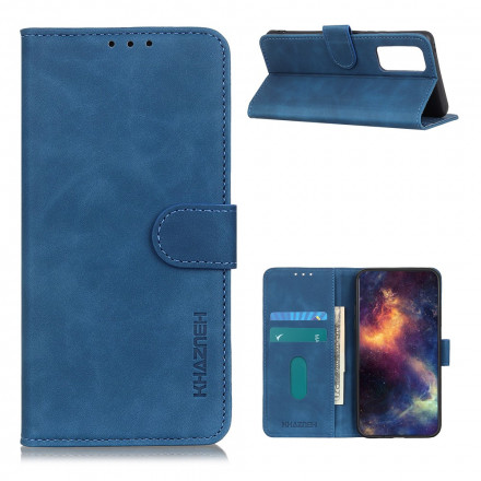 Housse Oppo Find X3 Neo Mate Effet Cuir Vintage KHAZNEH