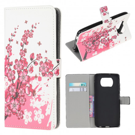 Housse Xiaomi Poco X3 Tropical Flowers Housse Xiaomi Poco X3 Tropical Flowers