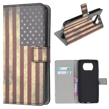 Housse Xiaomi Poco X3 Drapeau USA Housse Xiaomi Poco X3 Drapeau USA