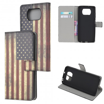 Housse Xiaomi Poco X3 Drapeau USA Housse Xiaomi Poco X3 Drapeau USA
