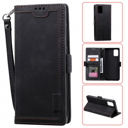 Housse Samsung Galaxy A71 5G Simili Cuir Bicolore Contours Renforcés Housse Samsung Galaxy A71 5G Simili Cuir Bicolore Contours Renforcés