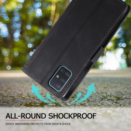 Housse Samsung Galaxy A71 5G Simili Cuir Bicolore Contours Renforcés Housse Samsung Galaxy A71 5G Simili Cuir Bicolore Contours Renforcés