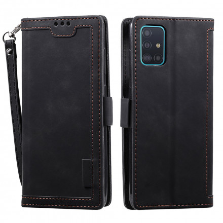 Housse Samsung Galaxy A71 5G Simili Cuir Bicolore Contours Renforcés Housse Samsung Galaxy A71 5G Simili Cuir Bicolore Contours Renforcés